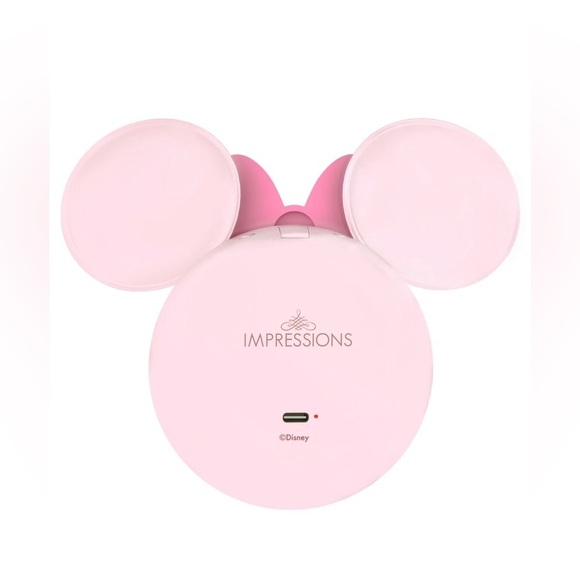 Impressions Disney Minnie Mouse LED Compact Mirror Bowtiful Matte Pink - Picture 2 of 7